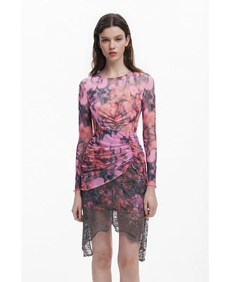 Desigual Women's Collina Strada asymmetrical dress