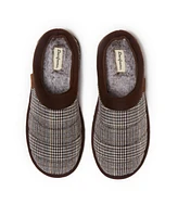 Dearfoams Men's Asher Quilted Plaid Clog House Slipper