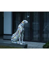Modern Resin Leopard Sculpture, Large Home Decor