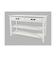 North Fork Acacia 2 Drawer Sofa Table