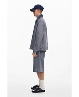 Desigual Men's Baggy striped Bermuda shorts
