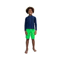 NoNetz Boys Wave Regular Fit 8" Inseam No Rash Swim Trunks
