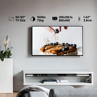 ProMounts Flat / Fixed Tv Wall Mount for 50" to 92" TVs up to 165lbs