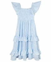 Rare Editions Little and Toddler Girls Floral Chiffon Dress