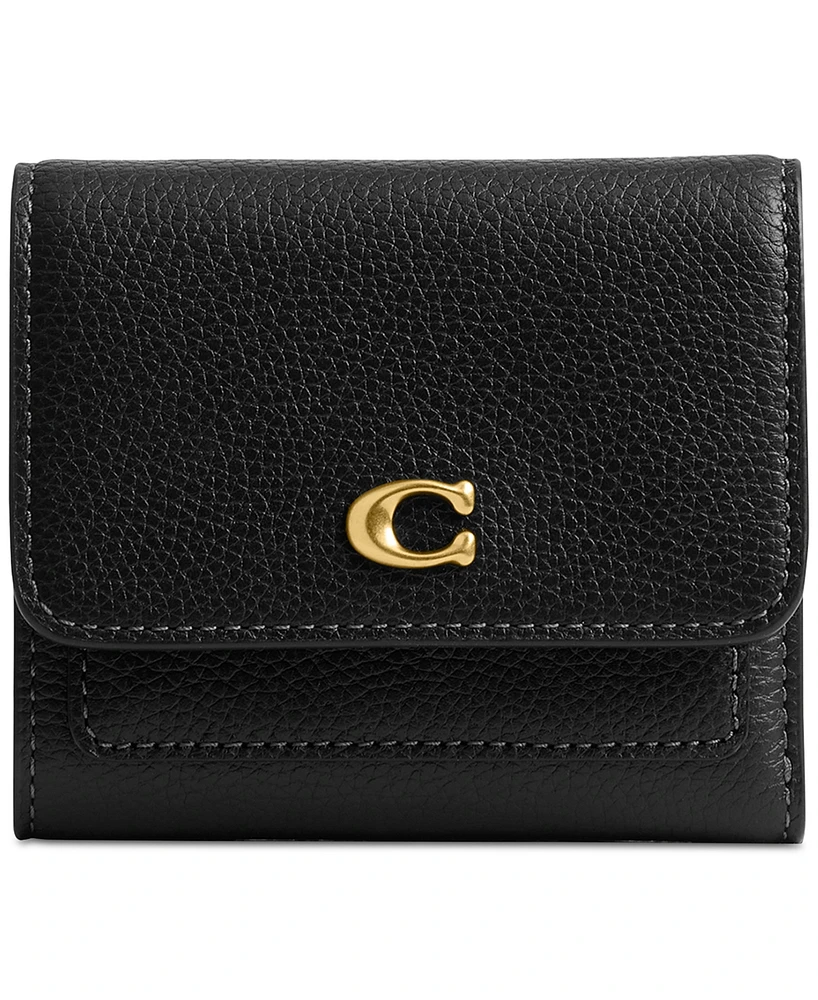 Coach Mila Small Leather Flap Wallet