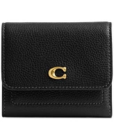 Coach Mila Small Leather Flap Wallet