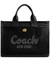 Coach Medium Bubble Leather Cargo Tote Bag