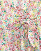 Tommy Hilfiger Women's Floral Lace-Trim Shirtdress