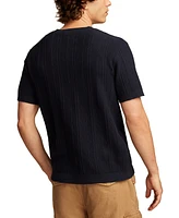 Lucky Brand Men's Short Sleeve Henley Sweater