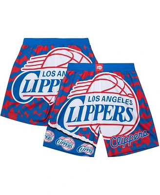 Mitchell & Ness Men's Royal La Clippers Jumbotron 2.0 Sublimated Shorts