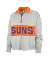'47 Brand Women's Heather Gray Phoenix Suns Breakthrough Remi Quarter-Zip Jacket
