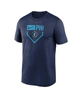 Nike Men's Navy Philadelphia Phillies City Connect Icon Legend Performance T-Shirt