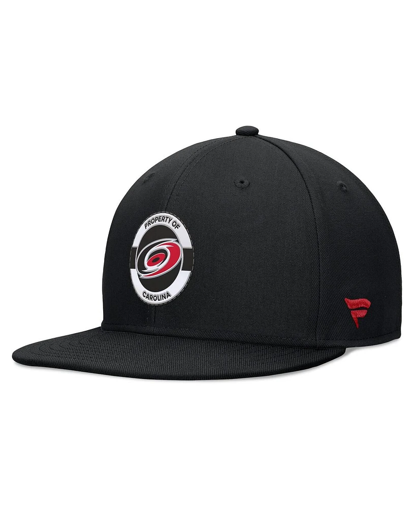 Fanatics Men's Black Carolina Hurricanes Authentic Pro Training Camp Snapback Hat