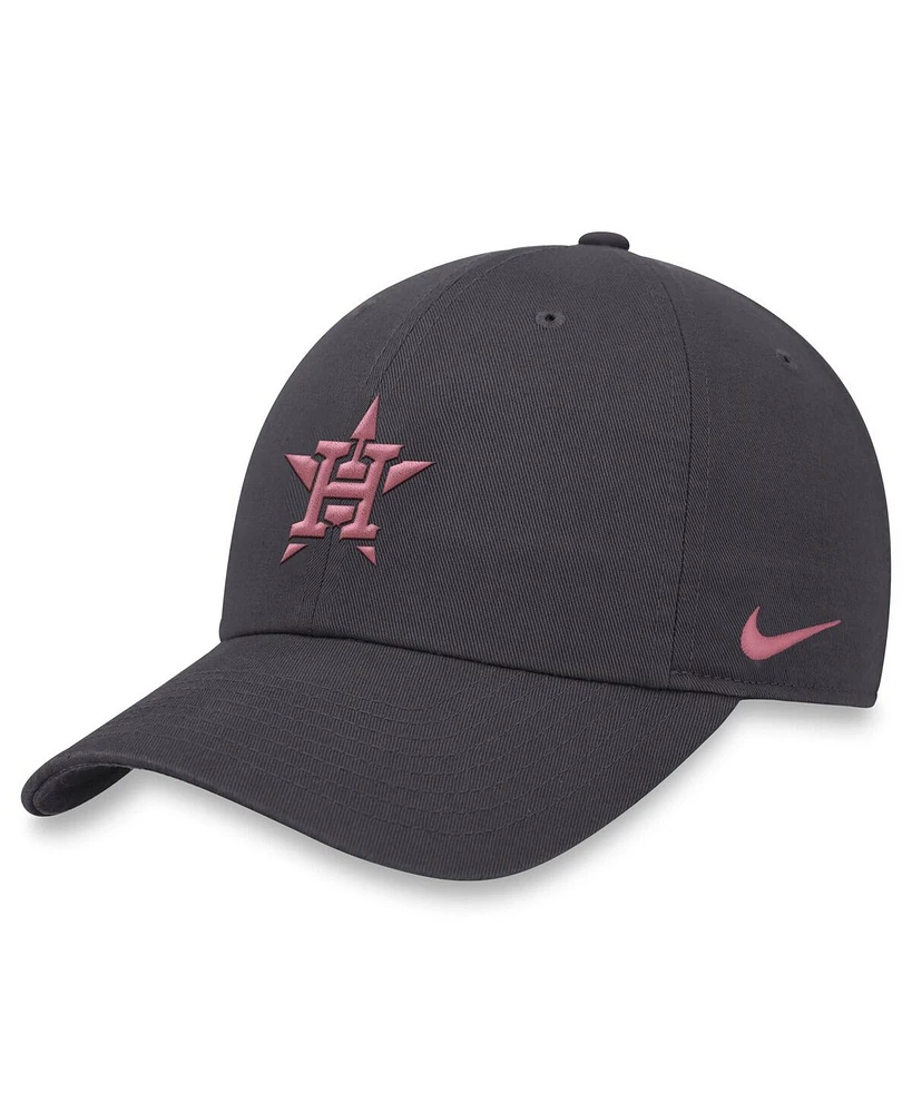 Nike Men's Anthracite Houston Astros Club Adjustable Hat