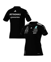 Adidas Women's Black Mercedes-amg Petronas F1 Team Driver Wear Replica Top