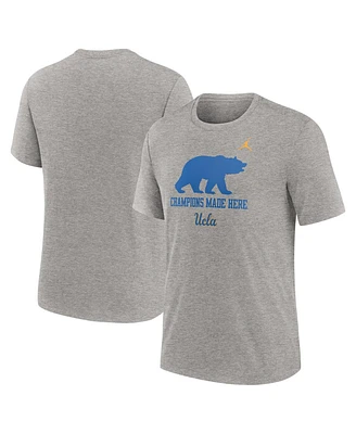 Jordan Men's Heather Gray Ucla Bruins Local Campus Time Honored Tradition Tri-Blend T-Shirt