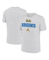 Jordan Men's White Ucla Bruins Campus Slant Velocity Performance T-Shirt