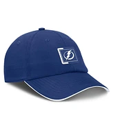 Fanatics Men's Blue/White Tampa Bay Lightning Authentic Pro Ripstop Adjustable Hat