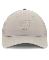 Fanatics Women's Tan New Jersey Devils Authentic Pro Road Trucker Adjustable Hat