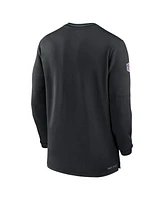 Nike Men's Black Philadelphia Eagles Coach Half-Zip Sweatshirt