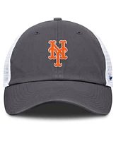 Nike Men's Gray New York Mets Adjustable Trucker Hat