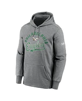 Nike Men's Heather Gray Philadelphia Eagles Performance Fleece Pullover Hoodie