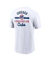 Nike Men's White Chicago Cubs 2-Hit T-Shirt