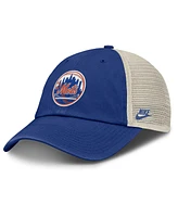 Nike Men's Royal/Natural New York Mets Cooperstown Collection Club Trucker Adjustable Hat