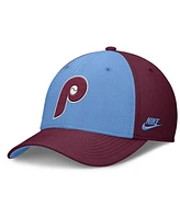 Nike Men's Burgundy/Light Blue Philadelphia Phillies Rise Swoosh Performance Flex Hat