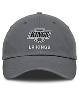 Fanatics Men's Charcoal Los Angeles Kings Washed Adjustable Hat