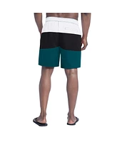 G-iii Sports by Carl Banks Men's Midnight Green/Black Philadelphia Eagles Sunrise Volley Swim Shorts