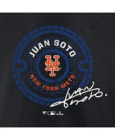 Fanatics Men's Juan Soto Black New York Mets Seal Logo T-Shirt