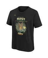 Jordan Big Boys and Girls Black Milwaukee Bucks 2024 Nba Cup Champions Locker Room T-Shirt