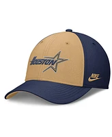 Nike Men's Navy/Gold Houston Astros Rise Swoosh Performance Flex Hat