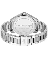 Lacoste Men's Le Croc Silver Tone Stainless Steel Bracelet Watch, 43mm