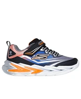 Skechers Little Kids S Lights: Flex-Glow Ultra Fastening Strap Light-Up Casual Sneakers from Finish Line