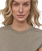 Dkny Jeans Petite Cap-Sleeve Crewneck T-Shirt