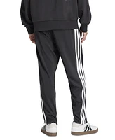 adidas Men's Stanford Essential Three-Stripes Open Hem Track Pants