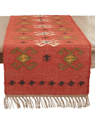 Saro Lifestyle Rustic Charm Kilim Table Runner, 16" x 72"