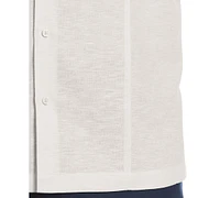 Cubavera Men's Classic-Fit Linen Blend Short Sleeve Button-Front Shirt