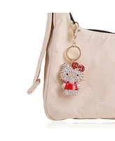 Sanrio Hello Kitty Pave 3D Bling Keychain - Bag Charm, Backpack Accessories, Travel Collectible Gift Keychains