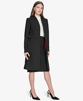 Halston Women's Contrast-Lined Duster Blazer