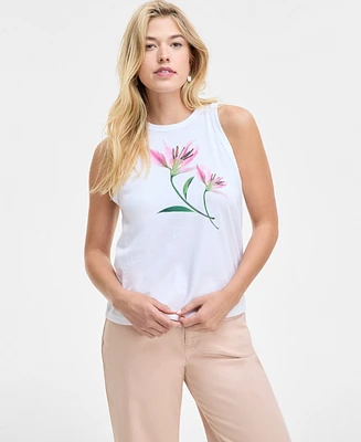 On 34th Women's Lily Graphic-Print Tank Top, Exclusively at Macy's