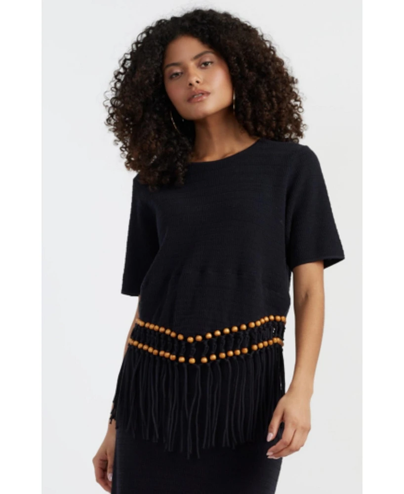 Chinti and Parker Women's & Laura Whitmore Beaded Top