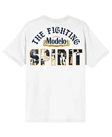 Modelo Big & Tall The Fighting Spirit Crew Neck Short Sleeve White T-shirt-4XLB