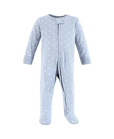 Hudson Baby Boys Cotton Sleep and Play, Multi Color Elephant, 6-9 Months