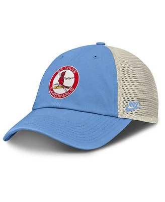 Nike Men's Light Blue/Natural St. Louis Cardinals Cooperstown Collection Club Trucker Adjustable Hat