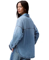 Calvin Klein Jeans Women's Utility Cotton Denim Shirt
