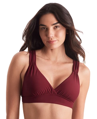 Mimi Flamingo Women's Emory Shirred-Strap Bikini Top
