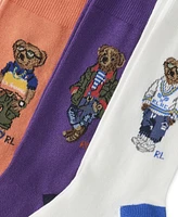 Polo Ralph Lauren Men's 3-Pk. Assorted Bears Socks Gift Box